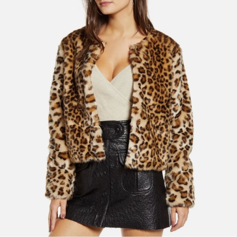 Faux fur jacket